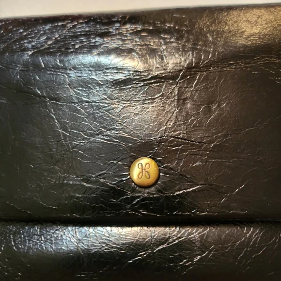 Vintage HOBO Black Leather Crossbody Bag EUC - Picture 4 of 15